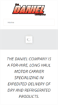 Mobile Screenshot of danieltrucking.com